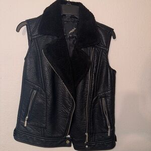 Faux Leather Vest